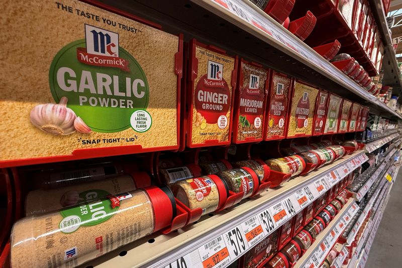 FILE PHOTO: McCormick brand spices at a grocery store in Medford, Massachusetts, U.S., March 31, 2026.   REUTERS/Brian Snyder/File Photo