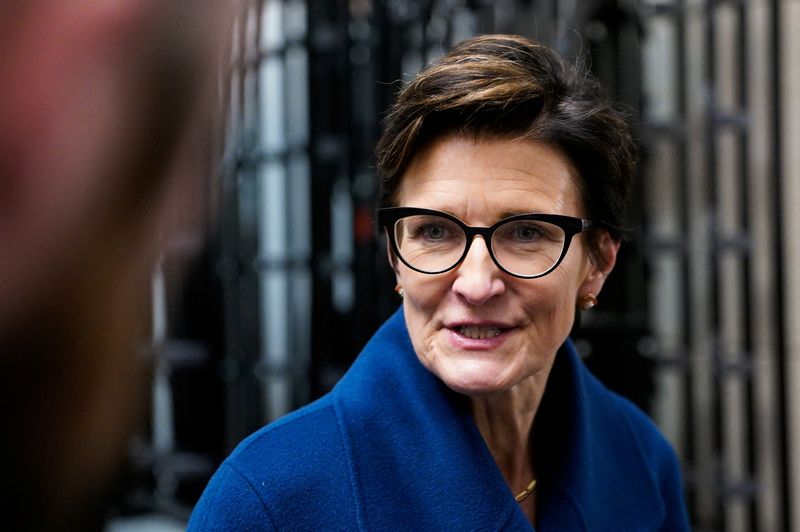 Citigroup CEO Jane Fraser leaves a meeting regarding market structure with U.S. senators on Capitol Hill in Washington, D.C., U.S., December 11, 2025. REUTERS/Elizabeth Frantz
