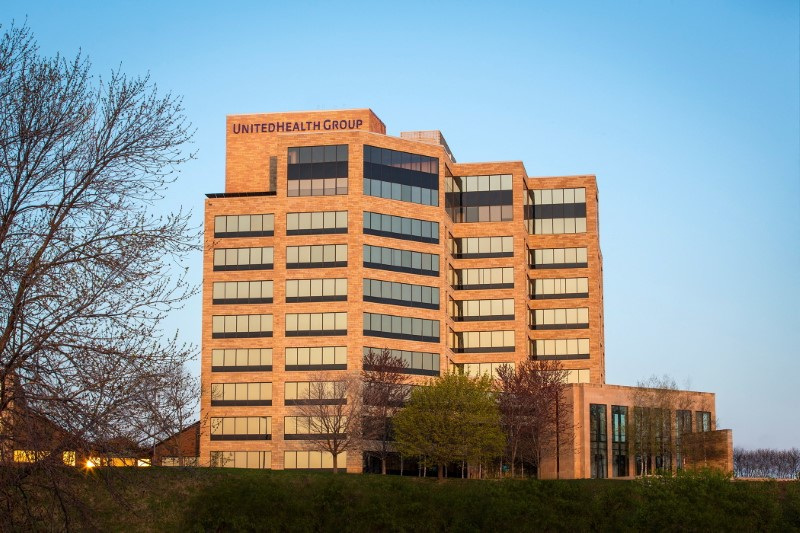 FILE PHOTO: UnitedHealth Group's headquarters building is seen in Minnetonka, Minnesota, U.S. in this handout picture taken in 2019. UnitedHealth Group/Handout via REUTERS / File Photo