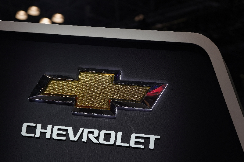 A Chevrolet logo is seen during the New York International Auto Show, in Manhattan, New York City, U.S., April 5, 2023. REUTERS/David 'Dee' Delgado