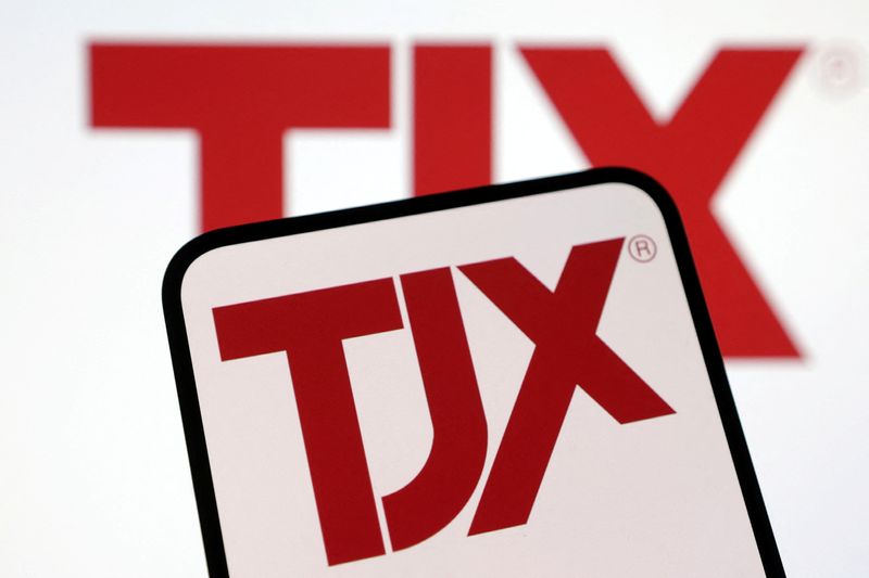 TJX Companies logo is seen in this illustration taken February 11, 2025. REUTERS/Dado Ruvic/Illustration