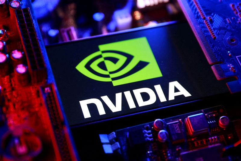 FILE PHOTO: An NVIDIA logo and a computer motherboard appear in this illustration taken August 25, 2025. REUTERS/Dado Ruvic/Illustration/File Photo