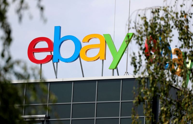 FILE PHOTO: The German headquarters of online marketplace eBay is pictured at Europarc Dreilinden business park south of Berlin in Kleinmachnow, Germany, August 6, 2019. REUTERS/Fabrizio Bensch/File Photo