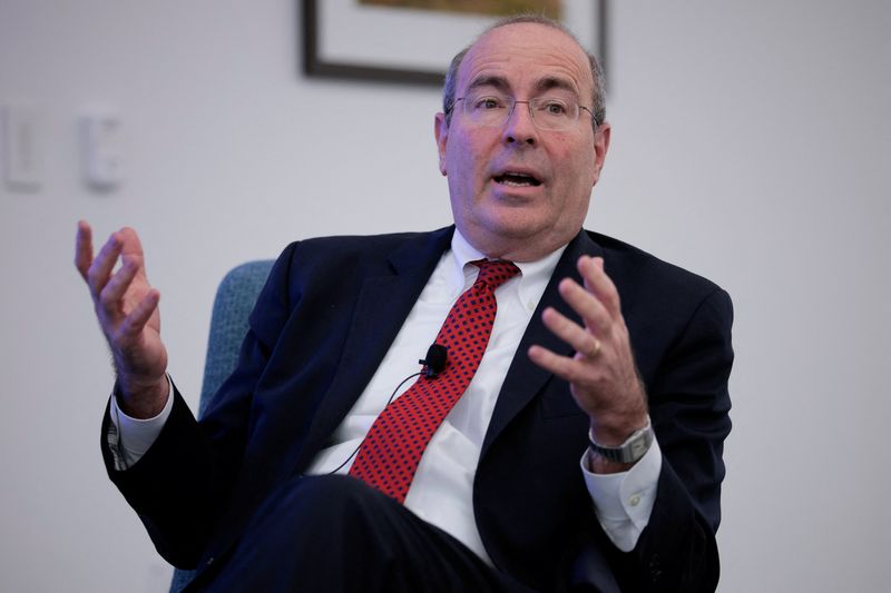 Federal Reserve Bank of Richmond President Thomas Barkin speaks during a panel before the "Strengthening America's Economy Through Rural Investment: a Working Forum" hosted by the Federal Reserve Board of Governors, in Washington, D.C., U.S., April 14, 2026. REUTERS/Evan Vucci