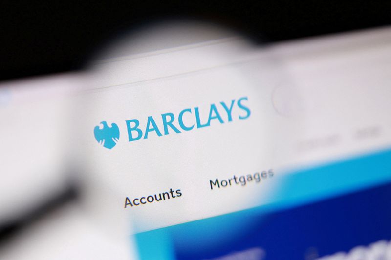 FILE PHOTO: Barclays logo is seen in this illustration taken January 7, 2026. REUTERS/Dado Ruvic/Illustration/File Photo