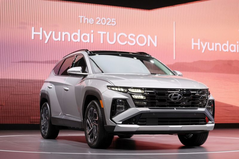 A 2025 Hyundai TUCSON is displayed during the New York International Auto Show Press Preview, in Manhattan, New York City, U.S., March 27, 2024. REUTERS/Brendan McDermid