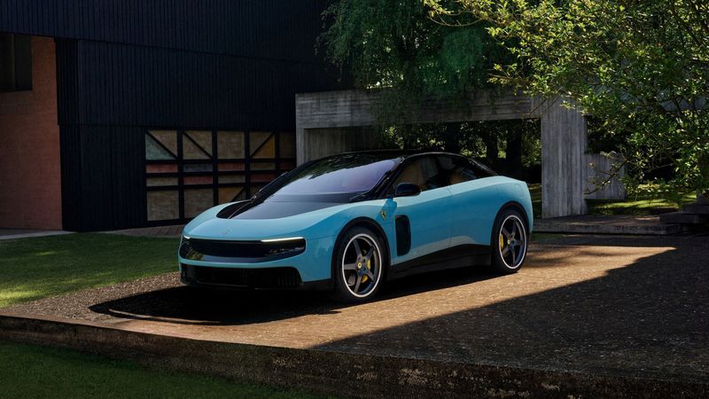 Ferrari's first fully electric car "Luce" in this handout image obtained by Reuters May 25, 2026, after the luxury sports car maker unveiled the model.  Ferrari/Handout via REUTERS