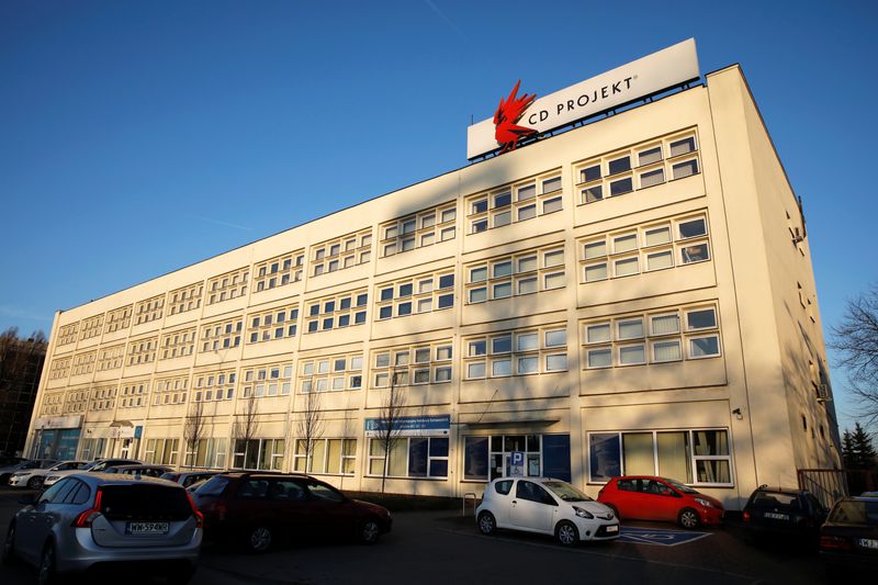 Cd Projekt headquarters is pictured in Warsaw, Poland January 21, 2020. Picture taken January 21, 2020. REUTERS/Kacper Pempel