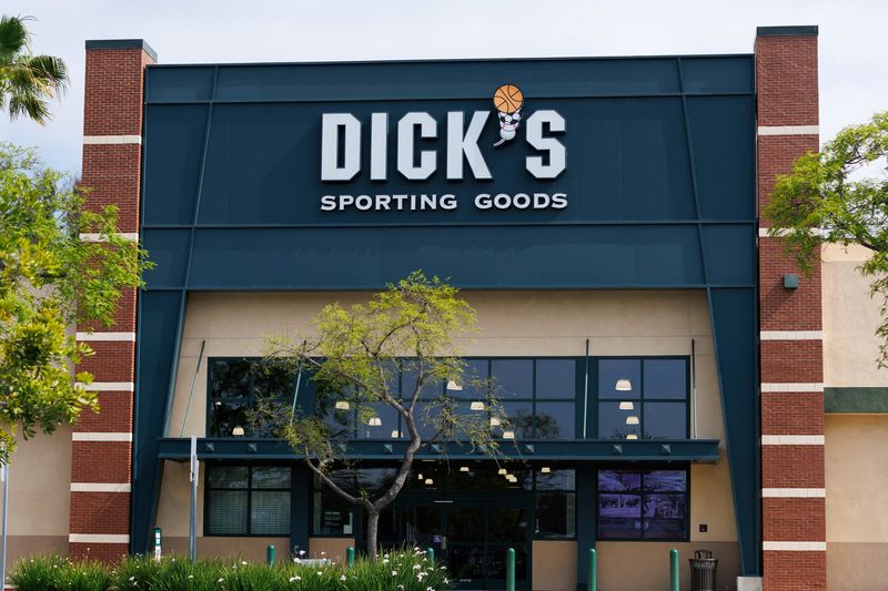 A Dick's Sporting Goods store is shown in  Oceanside, California, U.S., May 15, 2025. REUTERS/Mike Blake