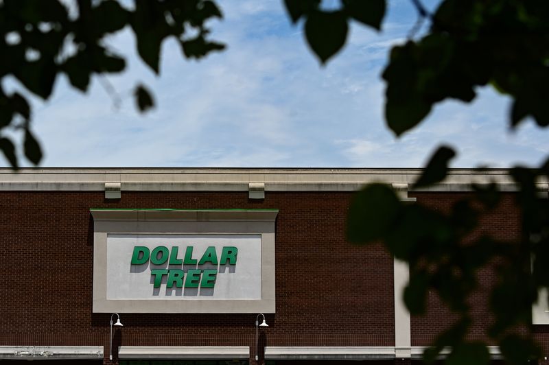 A Dollar Tree sign is seen outside the store in Washington, U.S., June 1, 2021. REUTERS/Erin Scott/File Photo