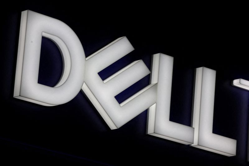 FILE PHOTO: The logo of Dell Technologies is displayed over a booth at the Web Summit digital trade show in Vancouver, British Columbia, Canada, May 12, 2026. REUTERS/Chris Helgren/File Photo