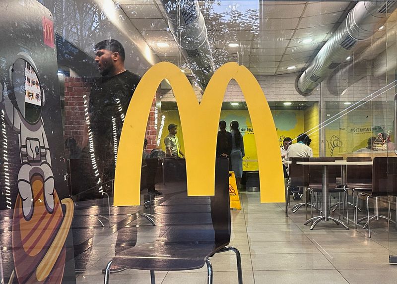 People dine inside a McDonald's restaurant in Mumbai, India, February 26, 2024. REUTERS/Francis Mascarenhas