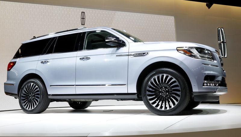 The 2018 Lincoln Navigator is displayed at the 2017 New York International Auto Show in New York City, U.S. April 12, 2017. REUTERS/Brendan Mcdermid