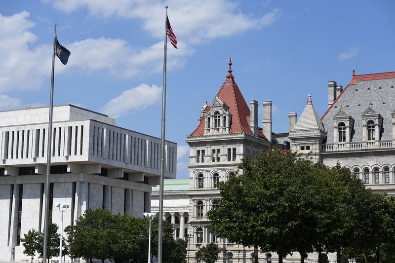 FILE PHOTO: The Capitol in Albany, New York, U.S., August 6, 2021. REUTERS/Cindy Schultz/File Photo