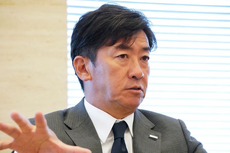 FILE PHOTO: Sumitomo Mitsui Financial Group Inc.'s Head of the Global Markets Business Unit, Arihiro Nagata, discusses the company's strategy and the market outlook during an interview at the company's office in Tokyo, Japan, June 1, 2026. REUTERS/Miho Uranaka/File Photo