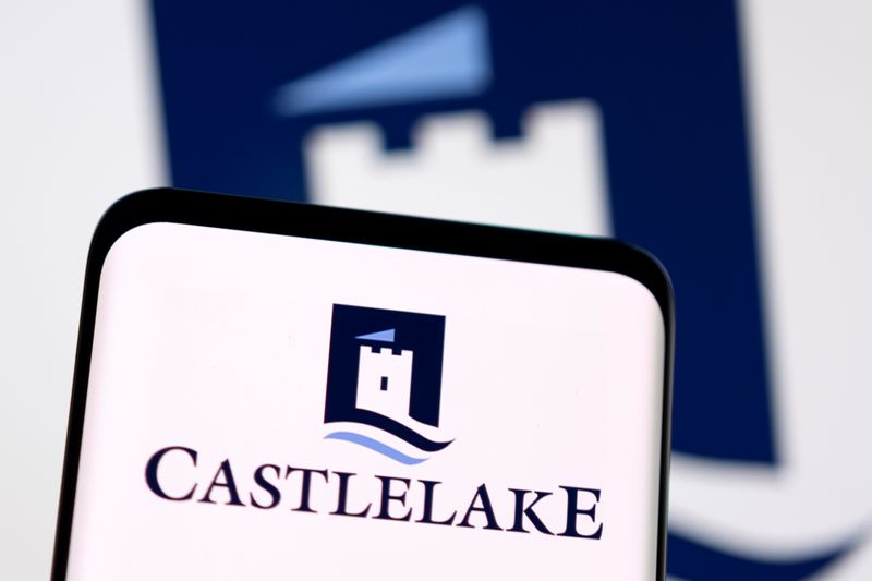 Castlelake logo is seen displayed in this illustration taken, May 4, 2022. REUTERS/Dado Ruvic/Illustration