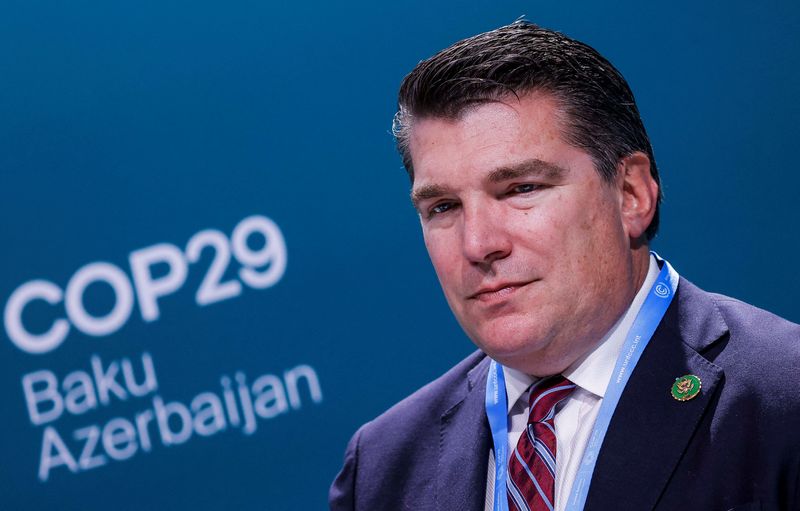 FILE PHOTO: U.S. congressman Republican Jay Obernolte looks on after the press conference at the United Nations Climate Change Conference (COP29), in Baku, Azerbaijan November 16, 2024. REUTERS/Maxim Shemetov/File Photo