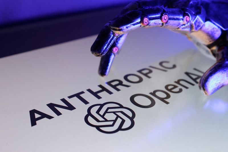 Open AI and Anthropic logos are seen in this illustration taken on September 12, 2025. REUTERS/Dado Ruvic/Illustration