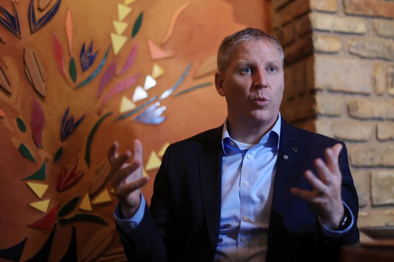Brazilian airline Azul's CEO John Rodgerson speaks during an interview with Reuters, ahead of the International Air Transport Association (IATA) Annual General Meeting, in Rio de Janeiro, Brazil June 5, 2026. REUTERS/Pilar Olivares