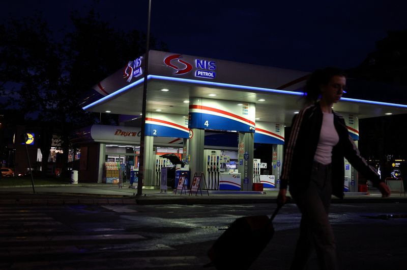A view of a NIS petrol station, as Hungary’s MOL negotiates to buy Russian majority stake in the U.S.-sanctioned Serbian oil company, in Belgrade, Serbia, May 9, 2026. REUTERS/Zorana Jevtic