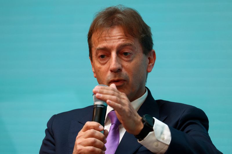 CEO of Airbus, Guillaume Faury speaks, on the day of the Berlin Aviation Summit in Berlin, Germany, June 9, 2026. REUTERS/Christian Mang