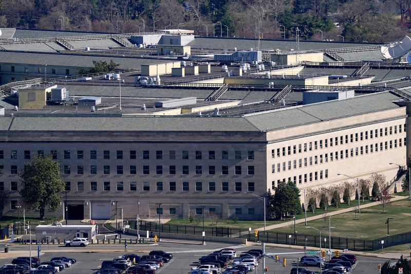 FILE PHOTO: A general view of the Pentagon in Washington, D.C., U.S., March 21, 2025. REUTERS/Kent Nishimura/File Photo