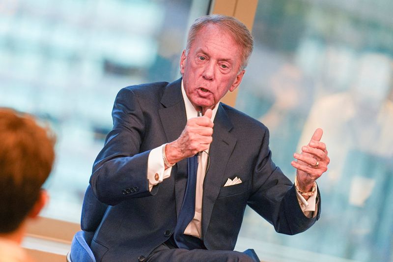 Terry Duffy, Chairman and Chief Executive Officer of CME Group Inc., speaks during the Piper Sandler Global Exchange and FinTech Conference in New York City, U.S., June 4, 2026.   REUTERS/Ryan Murphy