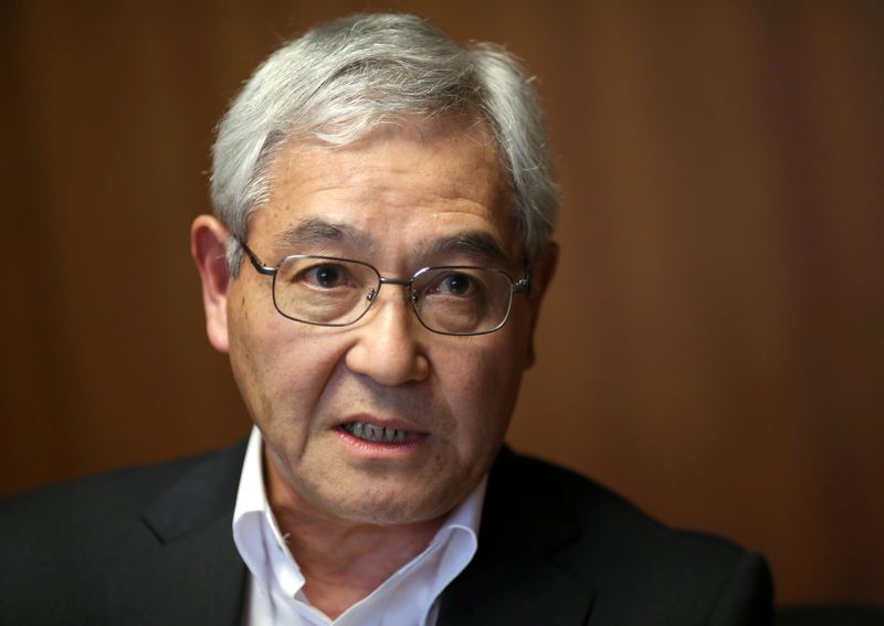 FILE PHOTO: Bank of Japan's (BOJ) board member Makoto Sakurai speaks during an interview with Reuters at the BOJ headquarters in Tokyo, Japan, September 1, 2016. REUTERS/Toru Hanai/File Photo