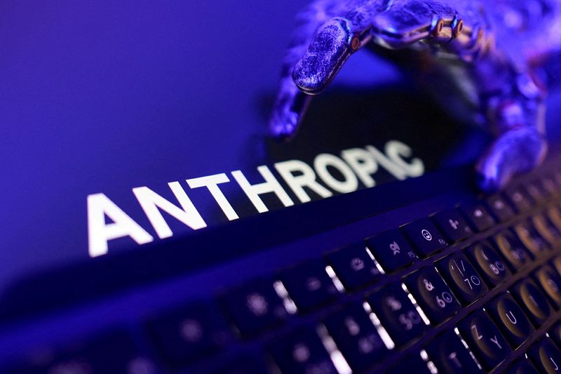 FILE PHOTO: Anthropic logo, a keyboard, and a robotic hand in this illustration taken June 5, 2026. REUTERS/Dado Ruvic/Illustration/File Photo