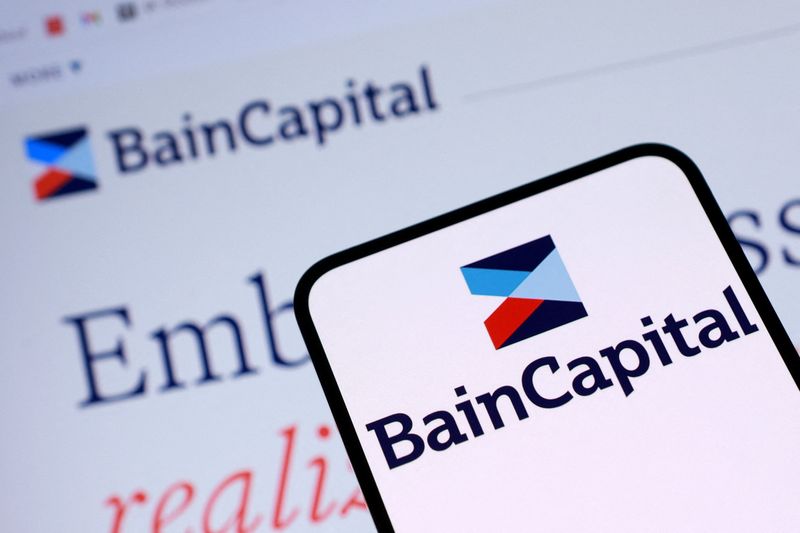 The Bain Capital logo is seen in this illustration taken February 4, 2026. REUTERS/Dado Ruvic/Illustration