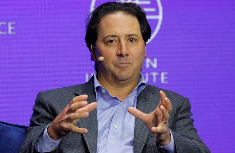 FILE PHOTO: Director, Co-Founder and CEO, at Ares Management Michael Arougheti attends the Milken Conference 2025 in Beverly Hills, California, U.S., May 6, 2025. REUTERS/Mike Blake