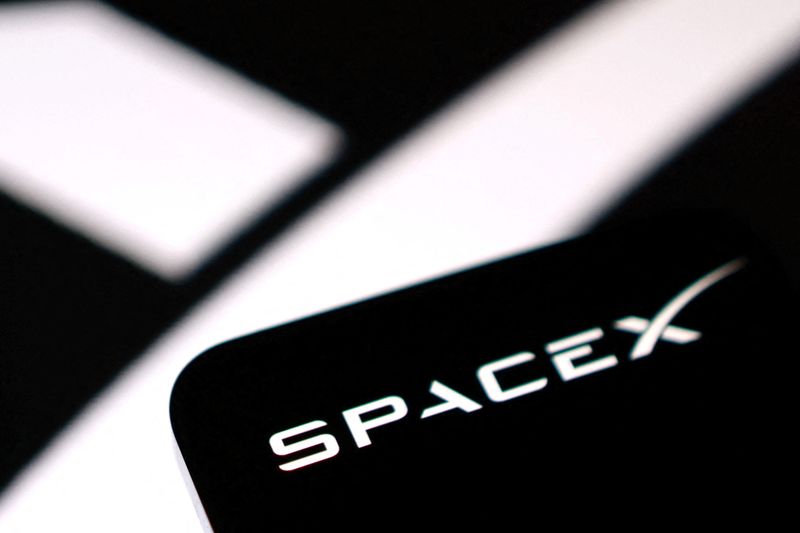 The SpaceX logo in this illustration taken June 11, 2026. REUTERS/Dado Ruvic/Illustration