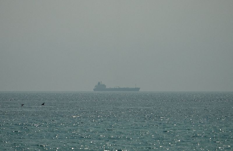 Oil tanker Al Shaffiah sails at sea near the Omani coast, as seen from Musandam, Oman, June 26, 2026. REUTERS/Stringer