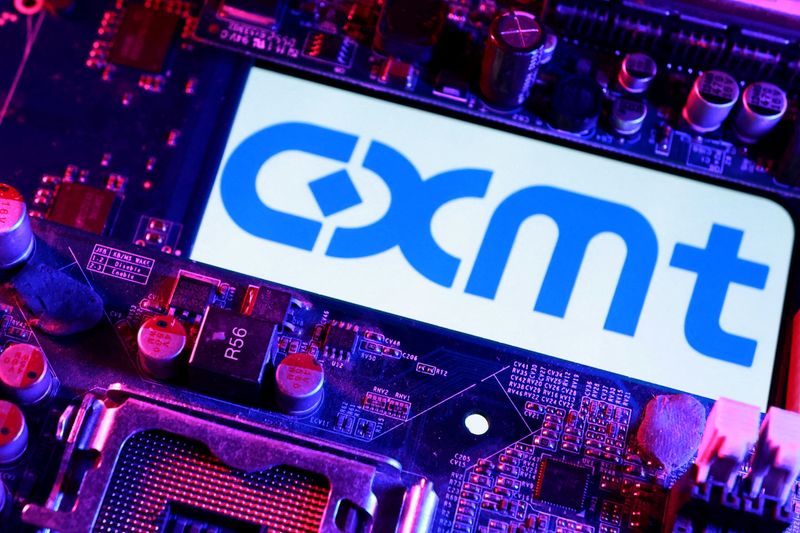FILE PHOTO: CXMT logo and computer motherboard are seen in this illustration taken April 14, 2026. REUTERS/Dado Ruvic/Illustration/File Photo