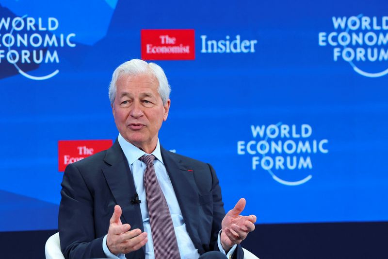 The CEO of JPMorgan Chase, Jamie Dimon, attends the 56th annual World Economic Forum (WEF) meeting in Davos, Switzerland, January 21, 2026. REUTERS/Denis Balibouse
