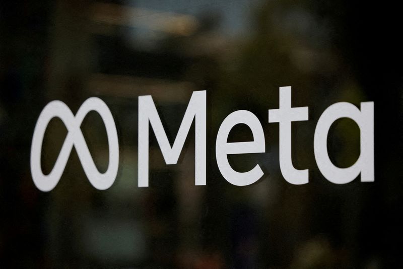 FILE PHOTO: The logo of Meta at the Meta Lab in Los Angeles, California, U.S., May 20, 2026. REUTERS/Daniel Cole/File Photo