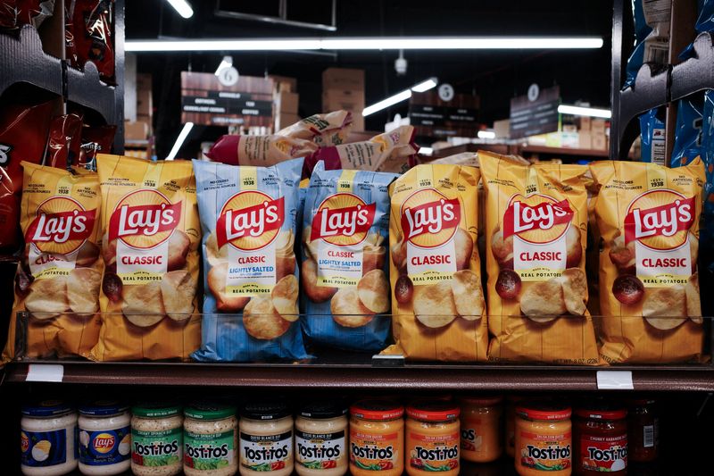 Lay’s products sit on a shelf in a supermarket in the Brooklyn Borough of New York City, U.S., February 03, 2026.    REUTERS/Adam Gray