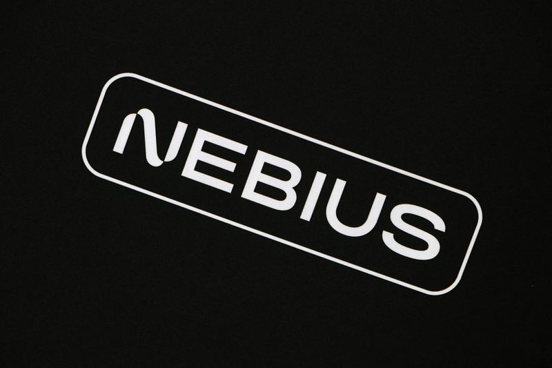 Branding for Nebius at the Nebius AI UK data centre, a new facility hosting NVIDIA and other computer firms, at Ark Data Centres, in Chertsey, Britain, November 6, 2025. REUTERS/Toby Melville