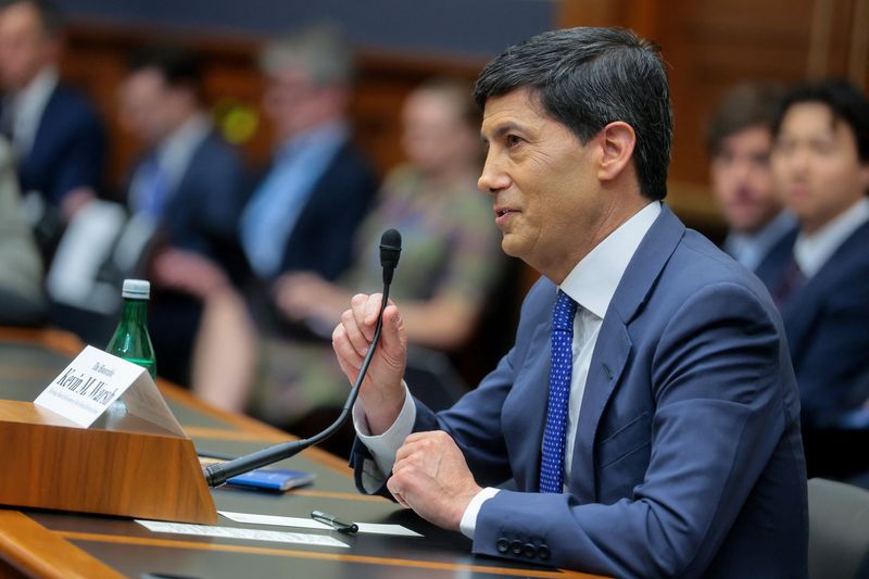 U.S. Federal Reserve Chair Kevin Warsh testifies before the House Financial Services Committee on Capitol Hill in Washington, D.C., U.S., July 14, 2026. REUTERS/Jonathan Ernst