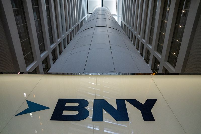 The office of BNY Mellon investment banking company is pictured in New York City, U.S., July 10, 2024.REUTERS/David 'Dee' Delgado
