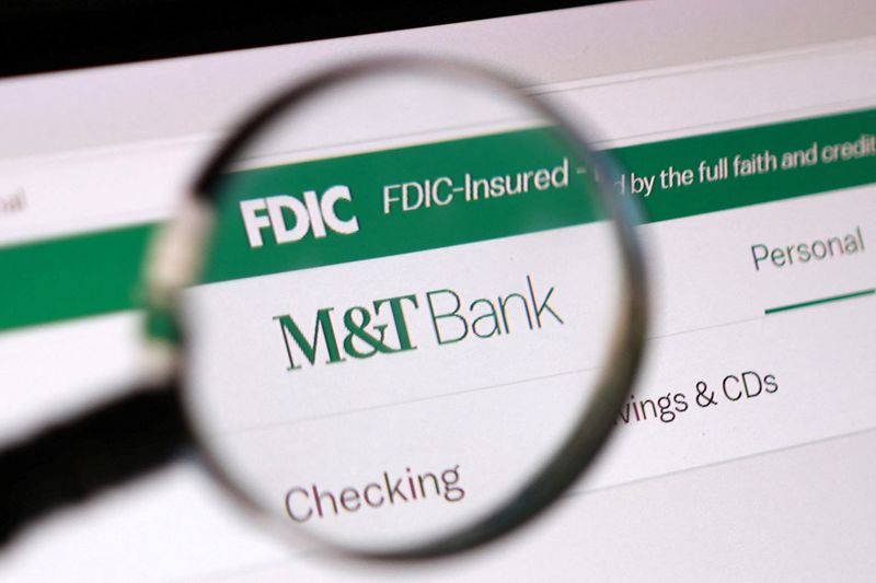 The M&T Bank logo in this illustration taken April 24, 2026. REUTERS/Dado Ruvic/Illustration