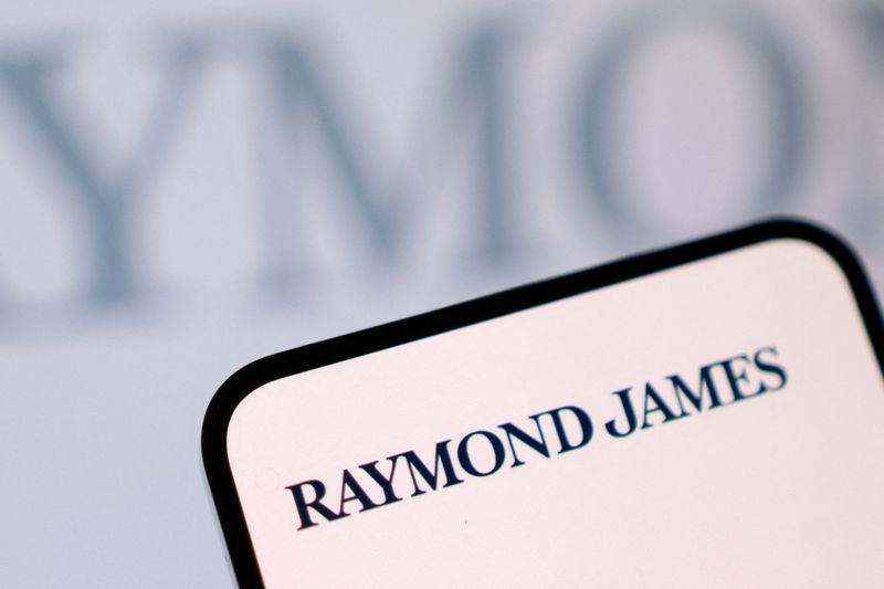 The Raymond James Financial logo in this illustration taken April 24, 2026. REUTERS/Dado Ruvic/Illustration
