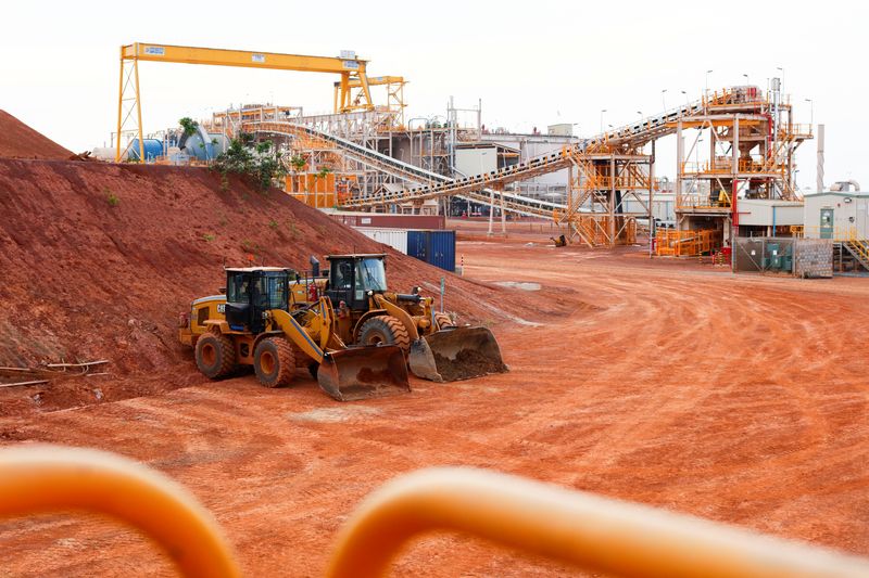 A section of the Newmont Ghana Gold Limited, Ahafo North Mine, in Afrisipakrom community in the Ahafo Region, Ghana. October 29, 2025. REUTERS/Francis Kokoroko