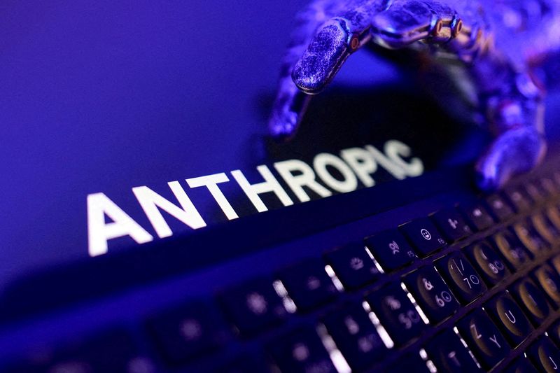 FILE PHOTO: Anthropic logo, a keyboard, and a robotic hand in this illustration taken June 5, 2026. REUTERS/Dado Ruvic/Illustration/File Photo