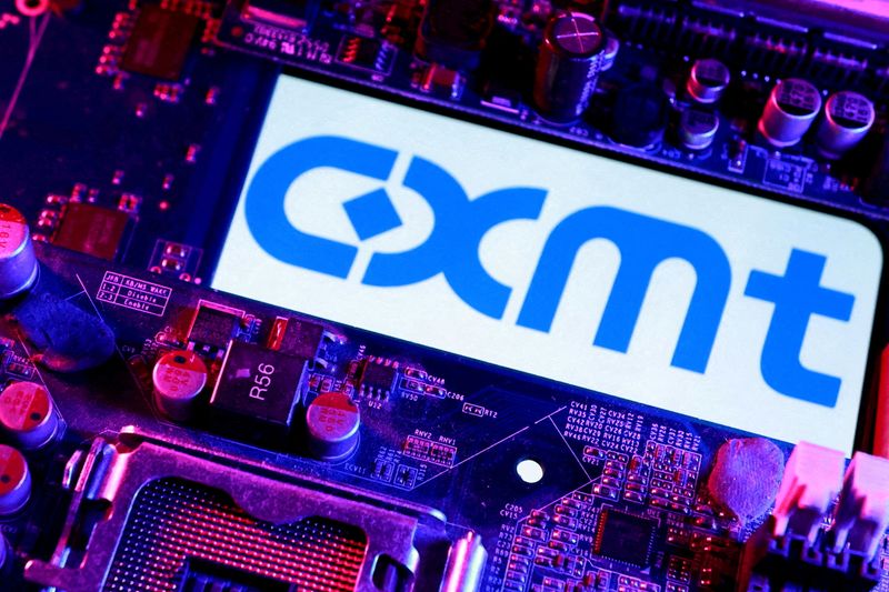FILE PHOTO: CXMT logo and computer motherboard are seen in this illustration taken April 14, 2026. REUTERS/Dado Ruvic/Illustration/File Photo