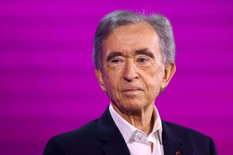 FILE PHOTO: Bernard Arnault, Chairman and CEO of LVMH, attends the 10th edition of the VivaTech technology startups and innovation fair in Paris, France, June 17, 2026. REUTERS/Abdul Saboor/File Photo