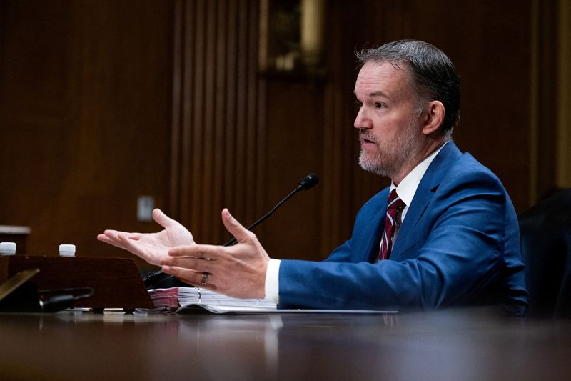 FILE PHOTO: U.S. Trade Representative Jamieson Greer testifies at a Senate Finance Committee hearing on Capitol Hill in Washington, D.C., U.S., July 22, 2026. REUTERS/Annabelle Gordon/File Photo