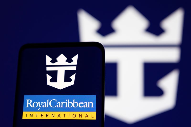 Royal Caribbean logo is seen displayed in this illustration taken, May 3, 2022. REUTERS/Dado Ruvic/Illustration