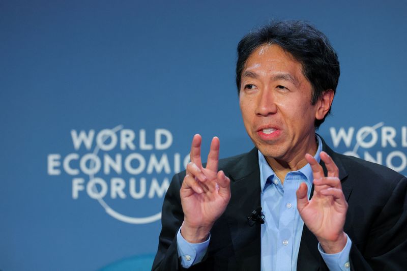 Andrew Ng, Managing General Partner of AI Fund, attends the 56th annual World Economic Forum (WEF) meeting in Davos, Switzerland, January 20, 2026. REUTERS/Denis Balibouse