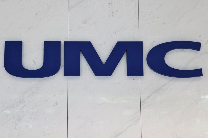 The logo of United Microelectronics Corporation (UMC) is seen at the company’s lobby at Hsinchu Science Park in Hsinchu, Taiwan, September 16, 2022.  REUTERS/Ann Wang